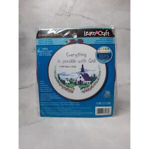 Dimensions Learn a Craft Cross Counted Cross Stitch kit Everything Is Possible